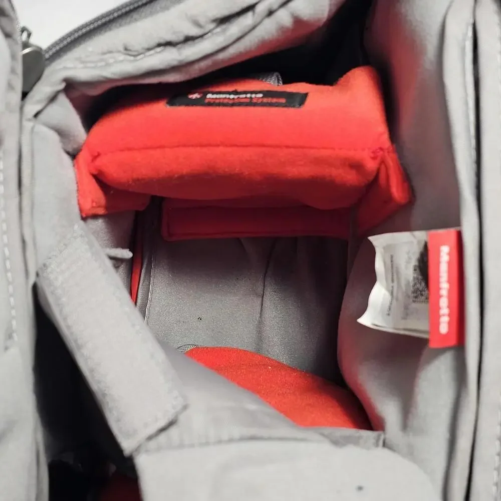 Manfrotto Travel Backpack Camera Bag Outdoor Photography Padded With Dividers